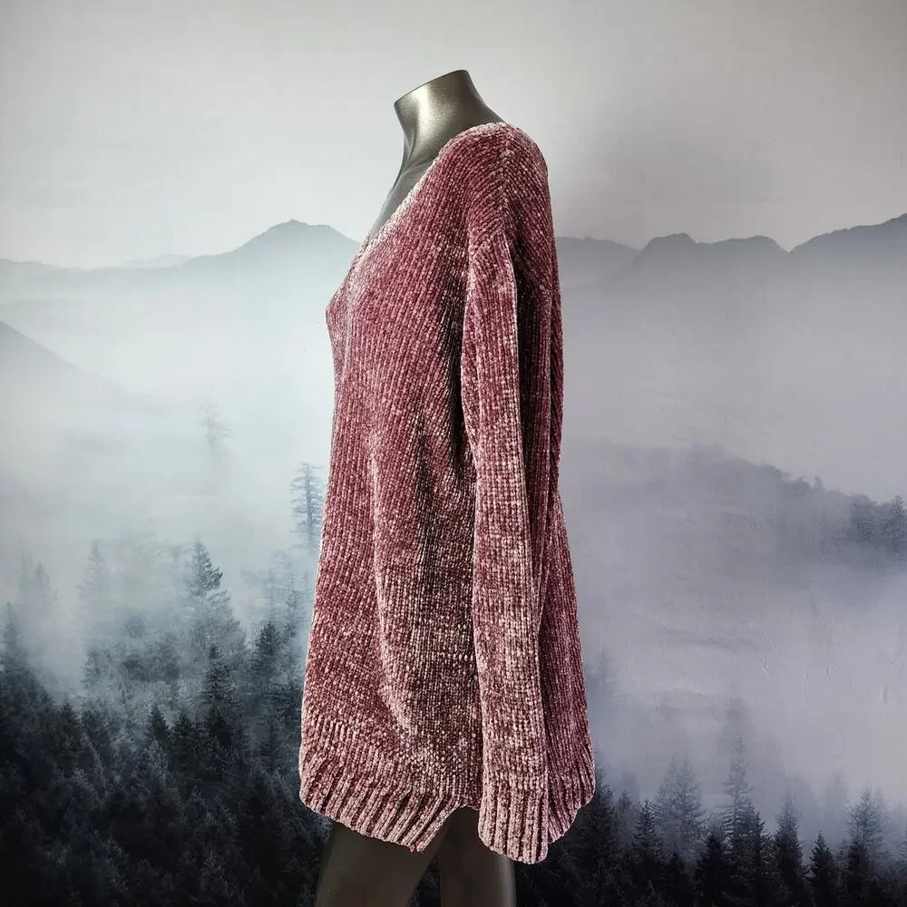 Orvis V-Neck Chenille Knit Sweater | Women's XXL